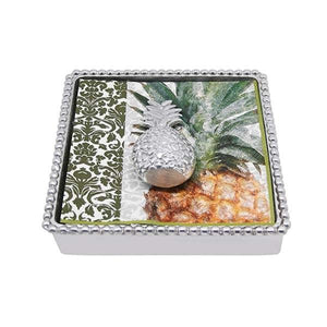 Mariposa Pineapple Beaded Napkin Box