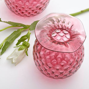 Mariposa Pink Pineapple Textured Bud Vase