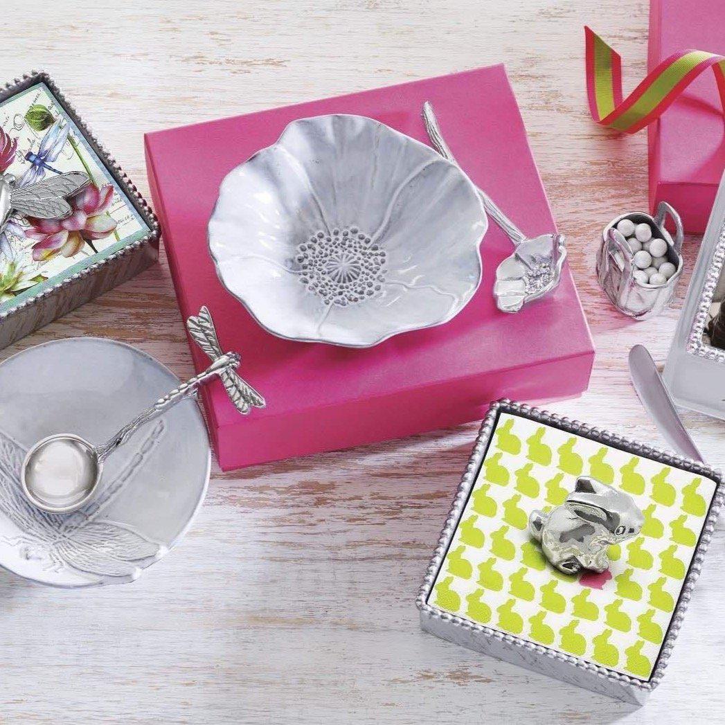 Mariposa Poppy Ceramic Canape Plate with Poppy Spoon – Lifelong ...