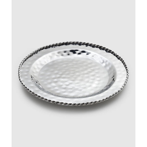 Load image into Gallery viewer, Mary Jurek Design Paloma Serving Dish with Braided Wire 13&quot;D
