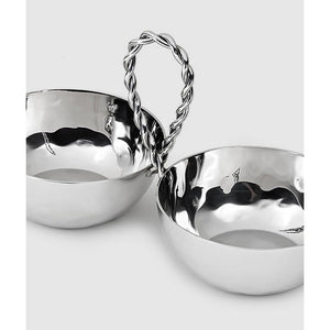 Mary Jurek Design Paloma 2 Bowl Set with Braided Wire 9"L