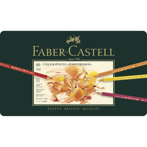 Faber-Castell Polychromos® Artists' Color Pencils - Tin of 60