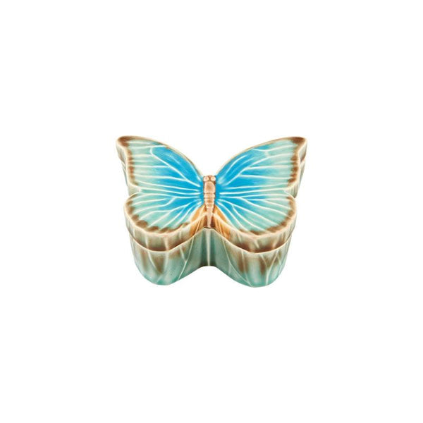 Load image into Gallery viewer, Bordallo Pinheiro Cloudy Butterflies By Cláudia Schiffer Box 5&quot;

