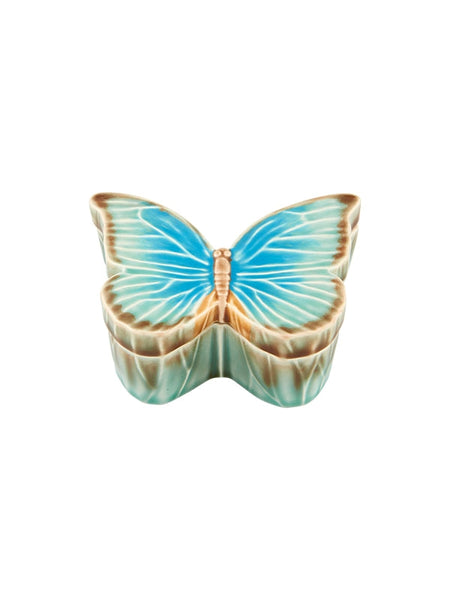 Load image into Gallery viewer, Bordallo Pinheiro Cloudy Butterflies By Cláudia Schiffer Box 5&quot;
