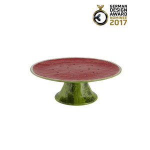 Bordallo Pinheiro Watermelon Cake Stand 8"