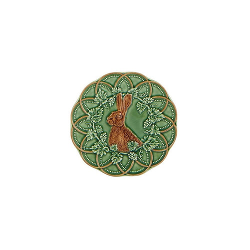 Bordallo Pinheiro Woods Bread and Butter Plate Hare, Set of 4