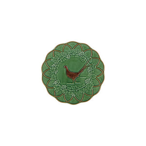 Bordallo Pinheiro Woods Snack Plate Pheasant, Set of 4