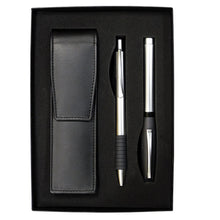 Load image into Gallery viewer, Faber-Castell Essentio Matte Metal Medium Fountain Pen, &amp; Ballpoint Gift Set