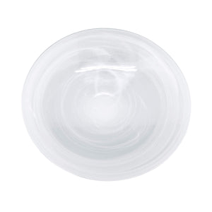 Mariposa White Alabaster Serving Bowl