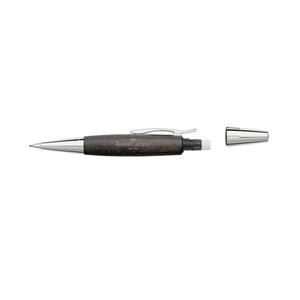 Faber-Castell e-motion Wood and Chrome Propelling Pencil - Black