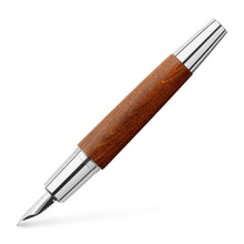 Load image into Gallery viewer, Faber-Castell e-motion Fountain Pen, Wood and Chrome Brown