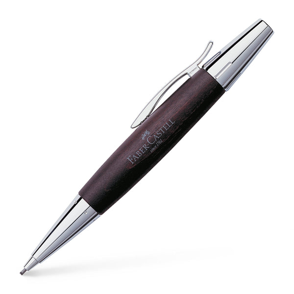 Load image into Gallery viewer, Faber-Castell e-motion Wood and Chrome Propelling Pencil - Dark Brown
