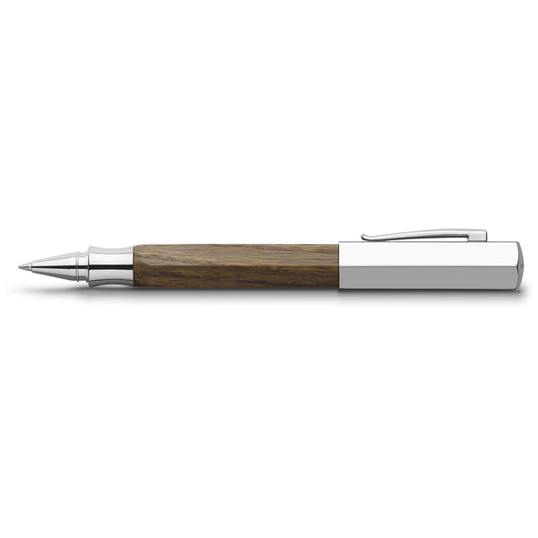 Load image into Gallery viewer, Faber-Castell Ondoro Rollerball Pen - Smoked Oak Wood
