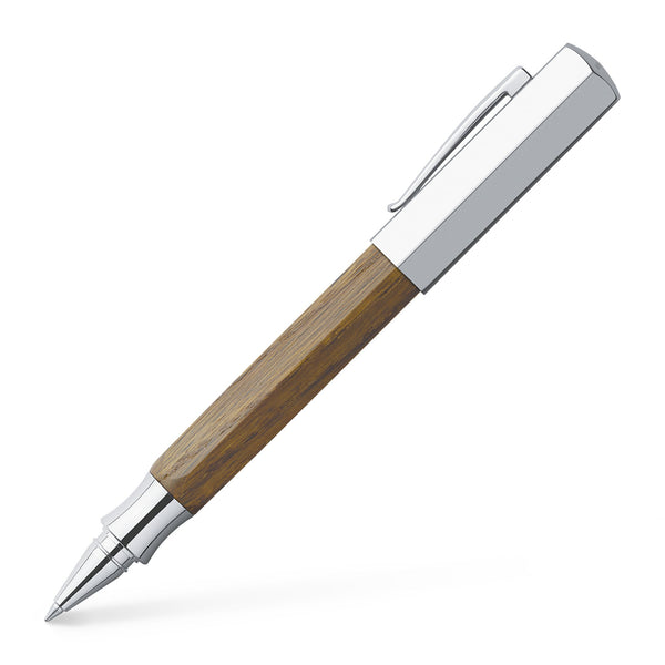 Load image into Gallery viewer, Faber-Castell Ondoro Rollerball Pen - Smoked Oak Wood
