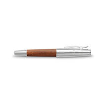 Load image into Gallery viewer, Faber-Castell e-motion Fountain Pen, Wood and Chrome Brown
